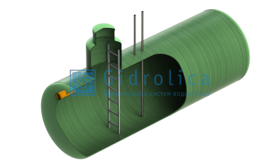 Топливная емкость Gidrolica Tank Fuel/горизонтальный вариант/1900х5400мм