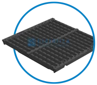 Решётка водоприёмная чугунная щелевая РВЧЩ - 47040100 - 40 - (F900) - 50x52,7x3,5 - 1,8/23