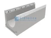 Лоток водоотводный бетонный коробчатый (СО-200мм), с оцинкованной насадкой, с уклоном 0,5% КUу 100.29,8 (20).29(22) - BGZ-V, № -2