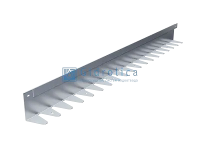 Бордюр Gidrolica Line Steel L-образный из оцинкованной стали 1200х80х70х1,5мм